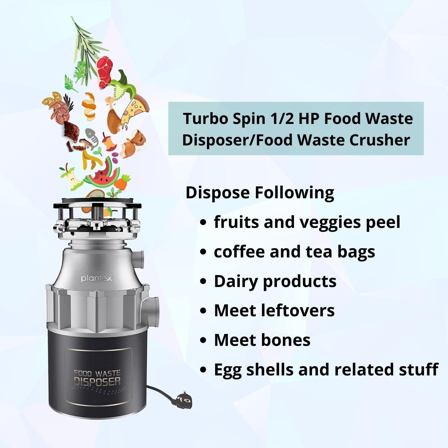 Food Waste Disposer And Crusher Machine - Kitchen Waste Disposal India