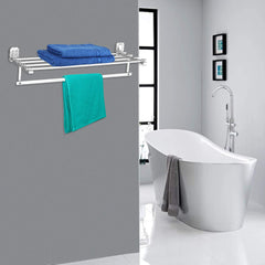 Plantex Stainless Steel 304 Grade Cute Towel Rack for Bathroom/Towel Stand/Hanger/Bathroom Accessories(18 Inch-Chrome)
