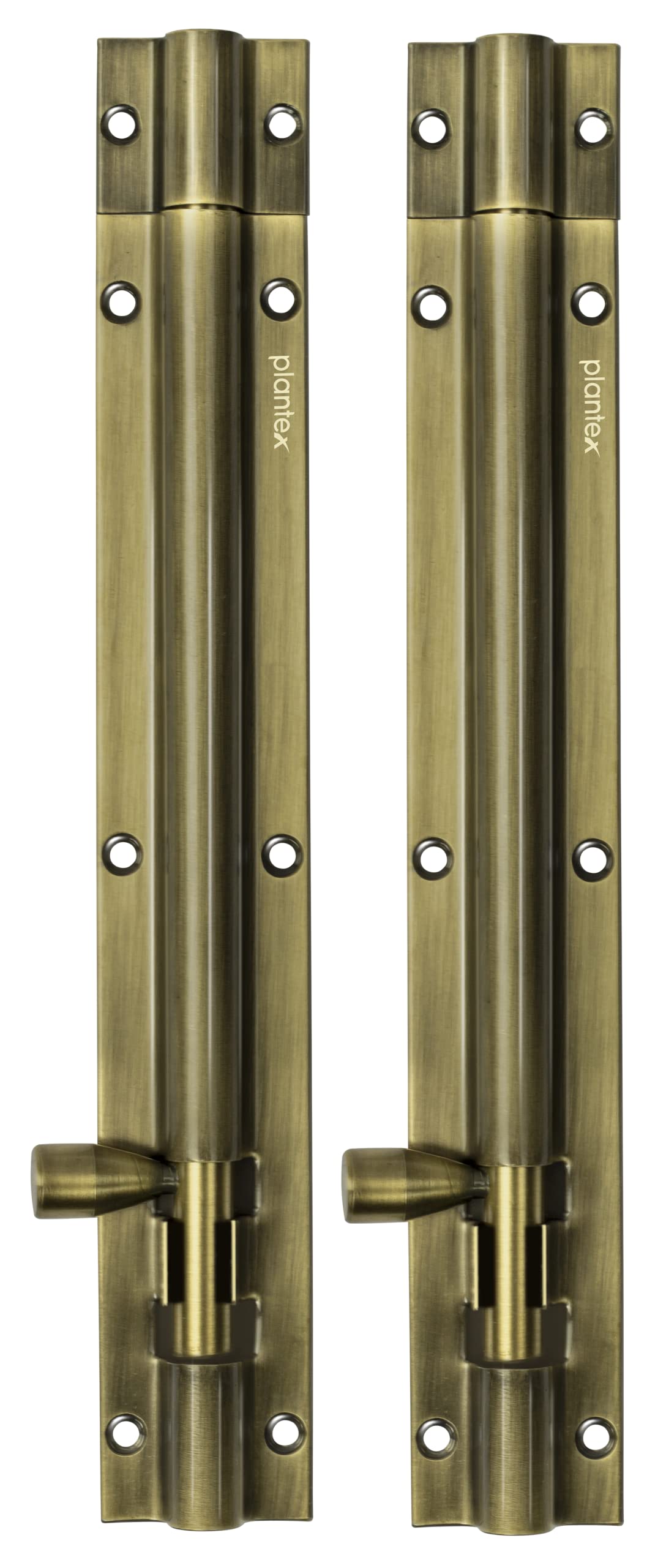 Plantex 8- inches Tower Bolt for Windows/Doors/Wardrobe - Pack of 2 (Antique)