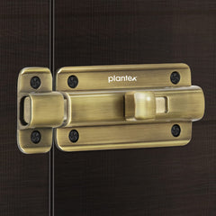 Plantex Premium Heavy Duty Door Stopper/Door Lock Latch for Home and Office Doors - Pack of 10 (Brass Antique)