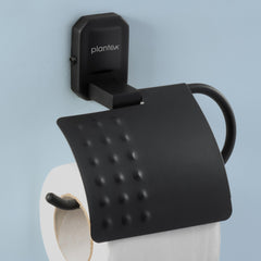 Plantex Cute Black Tissue/Toilet Paper roll Holder Stand for washroom (304 Stainless Steel)