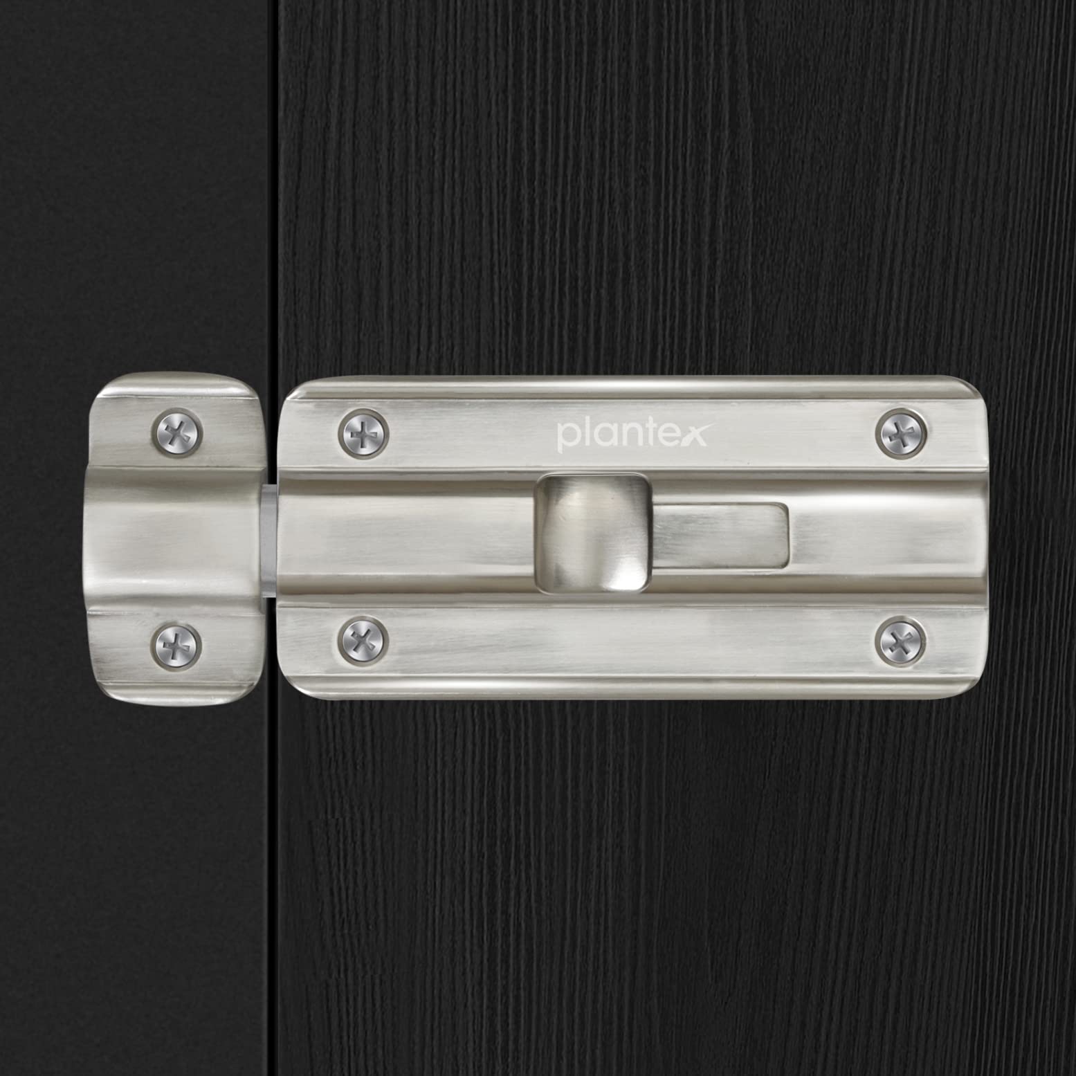 Plantex Premium Heavy Duty Door Stopper/Door Lock Latch for Home and Office Doors - Pack of 6 (Matt Finish)