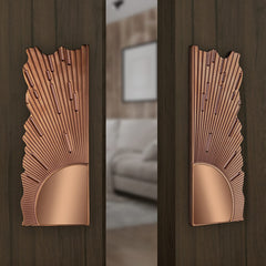 Plantex Pure Brass Door Handle/Door & Home Decor/8 Inch Main Door Handle/Pull-Push Door Handle - (PVD Rose Gold)