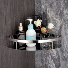 Plantex 304 Stainless Steel Corner/Bathroom Shelf/Kitchen Shelf/Wall Mount (9x9 Inches, Silver)