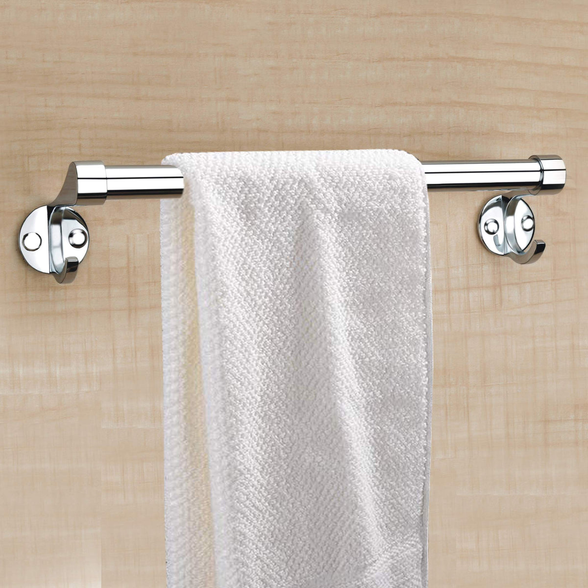 Plantex Stainless Steel Towel Hanger for Bathroom/Towel Rod/Bar/Bathroom Accessories(18 Inch-Chrome)