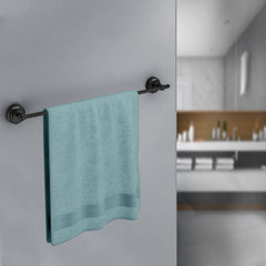 Plantex Skyllo Black Bathroom Towel Hanger/Holder Stand - 304 Stainless Steel (24 inches)