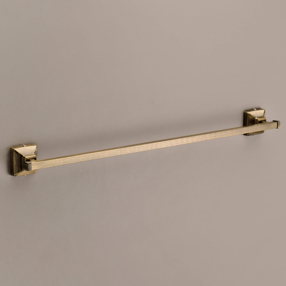 Plantex Squaro Stainless Steel 304 Grade Towel Hanger for Bathroom/Towel Rod/Bar/Bathroom Accessories (24 inch - Brass Antique) - Pack of 1
