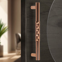 Plantex Aura Door Handle/Door & Home Decor/14 Inch Main Door Handle/Door Pull Push Handle – Pack of 1 (299,PVD Rose Gold Finish)
