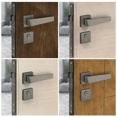 Plantex Door Lock-Fully Brass Main Door Lock with 4 Keys/Mortise Door Lock for Home/Office/Hotel (Sumer-3015, Black Matt)
