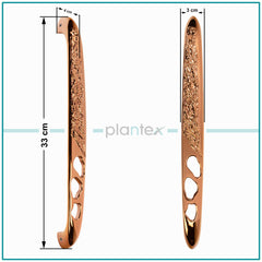 Plantex Heavy Duty Door Handle/Door & Home Decor/13-inches Main Door Handle/Door Pull Push Handle - Pack of 1 (311-PVD Rose Gold Finish)