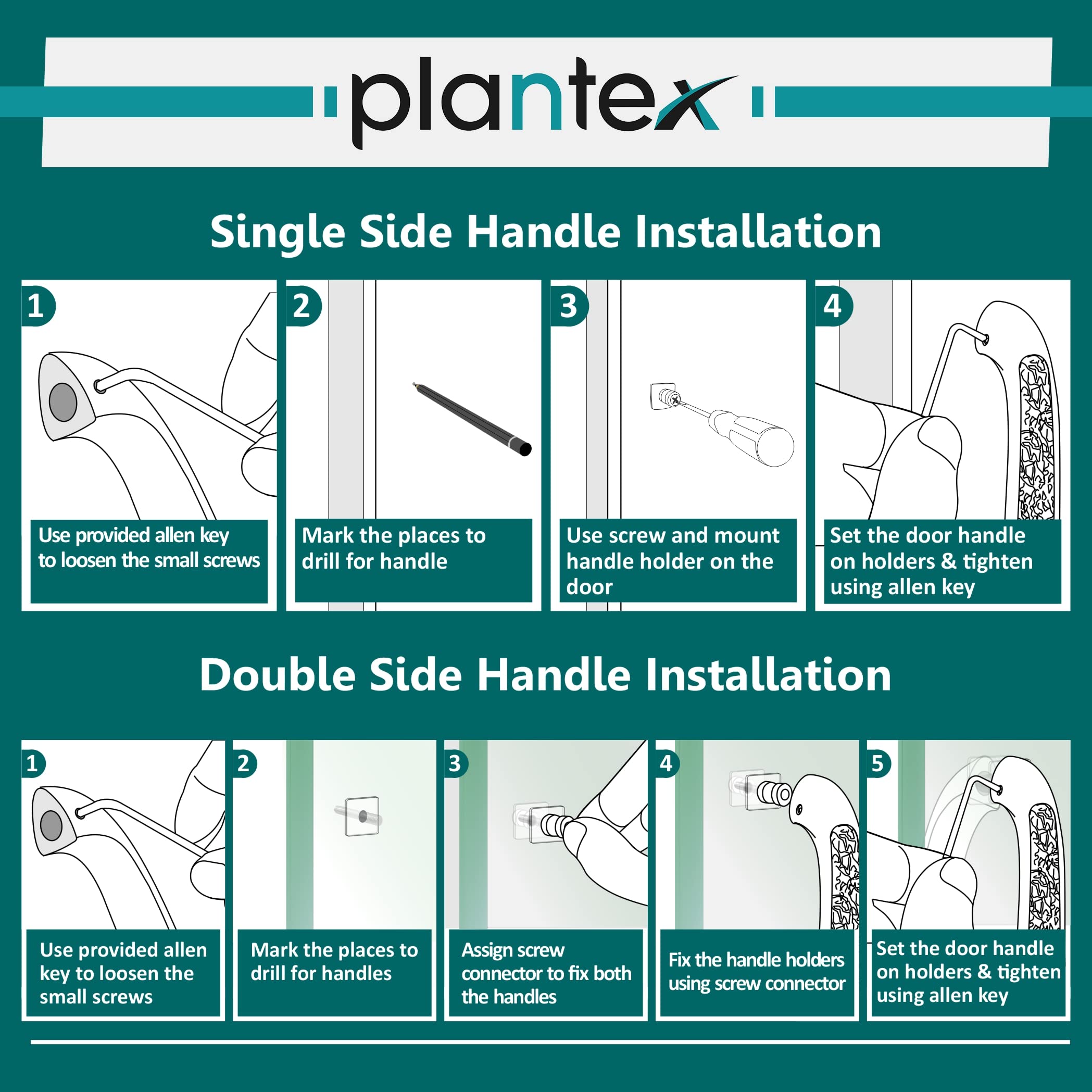 Plantex Heavy Duty Door Handle/Door & Home Decor/13-inches Main Door Handle/Door Pull Push Handle - Pack of 1 (311-PVD Rose Gold Finish)