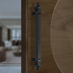 Plantex Heavy Duty Door Handle/Door & Home Decor/17-inches Main Door Handle/Door Pull Push Handle - Pack of 1 ( 319-Black Finish)