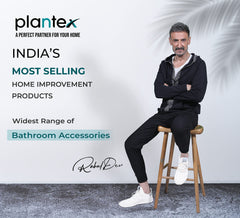 Plantex ORN-201 Pure Brass Single Lever Bib Cock with Teflon Tape & Brass Wall Flange for Bathroom Basin Faucet/Kitchen Sink Tap - (Black Glossy)