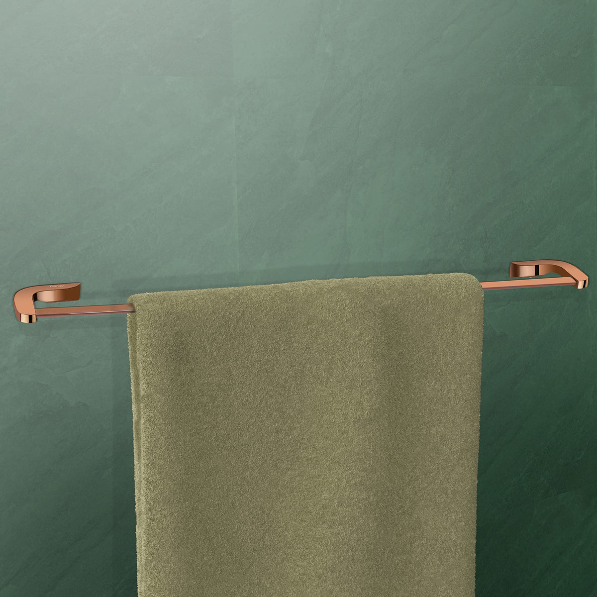 Plantex Smero Pure Brass Towel Hanger for Bathroom/Stand/Towel Bar/Bathroom Accessories - Smart (24 Inch-PVD Rose Gold)