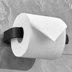 Plantex Space Aluminium Toilet Paper Holder/Tissue Paper Roll Holder for Bathroom/Bathroom Accessories (978, Black) – Pack of 1