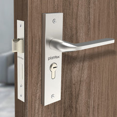 Plantex 8060 Premium Heavy Duty Mortise Door Lock with Door Handle Lock set Body for Home main door with Pull/Push handle for Bedroom/ Office/ Hotel/ Bathroom with 3 Keys (Matt)