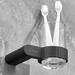 Plantex Space Aluminium Toothbrush Holder/Tumblar Holder for Bathroom/Bathroom Accessories (967, Black) – Pack of 1