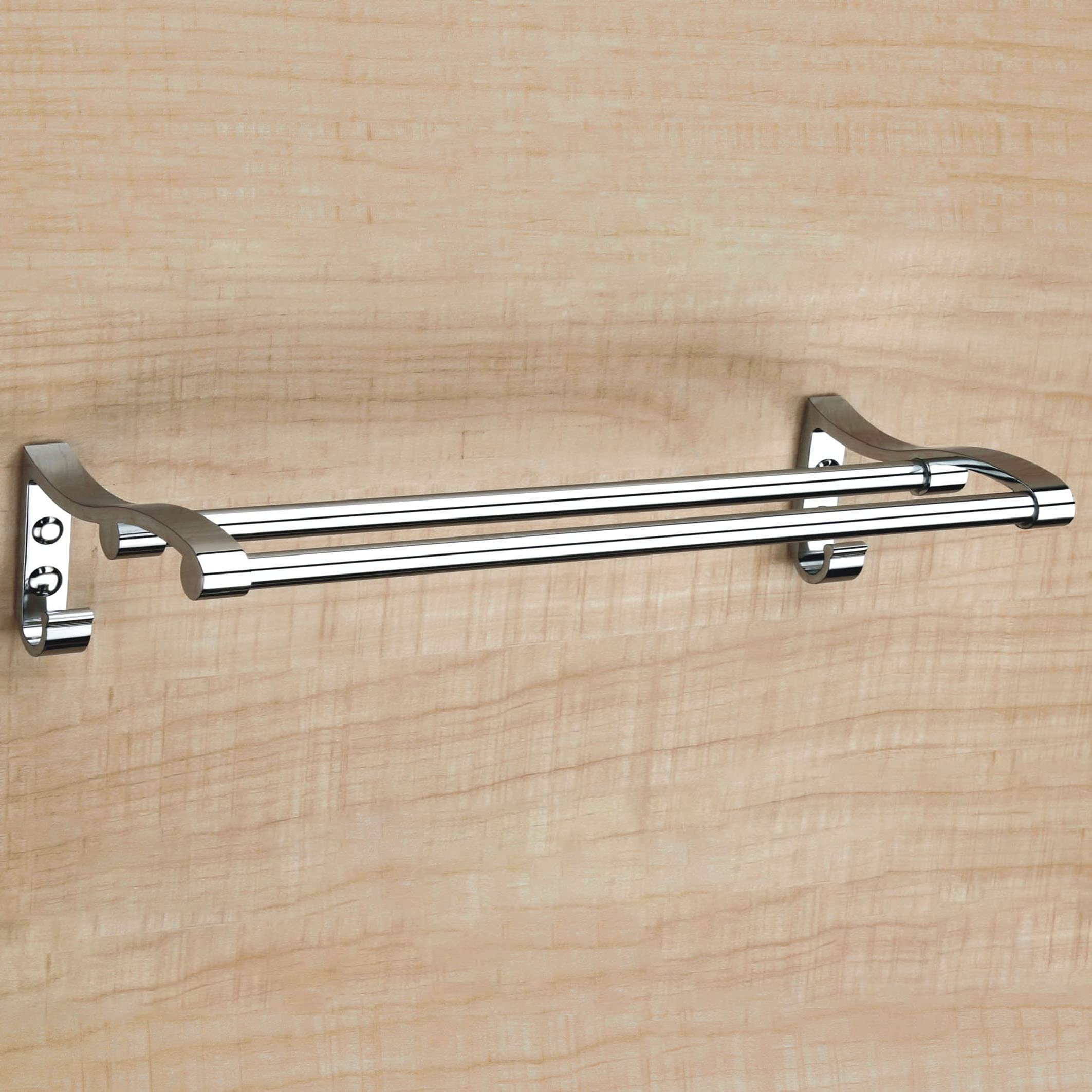 Plantex Stainless Steel Towel Rod for Bathroom/Towel Hanger/Bar/Bathroom Accessories (18 Inch - Chrome)