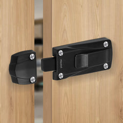 Plantex Heavy Duty Door Stopper/Door Baby Latch/Door Lock for Home and Office Doors - Pack of 1 (205 - Black)