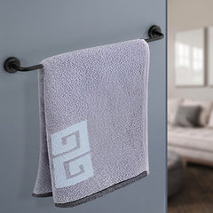Plantex 304 Grade Stainless Steel Towel Hanger for Bathroom/Towel Rod/Bar/Bathroom Accessories - Daizy (Black)