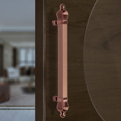 Plantex Taj Heavy Duty Door Handle/Door & Home Decor/17-inches Main Door Handle/Door Pull Push Handle - Pack of 1 (319-PVD Rose Gold Finish)