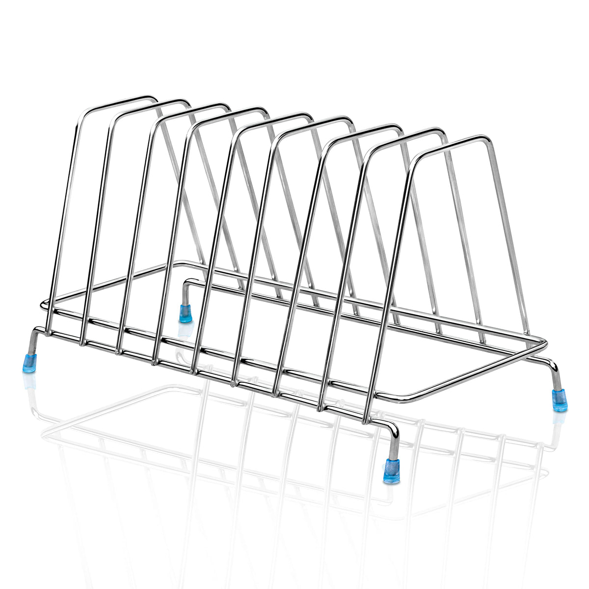 Plantex Premium Stainless Steel Plate Stand-Rack/Dish Stand-Rack/Dish Stand/Utensil Rack(Chrome-Silver)