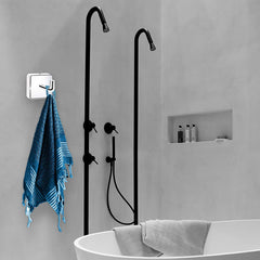 Plantex Nexa Stainless Steel Robe Hook/Cloth-Towel Hanger/Bathroom Accessories (Chrome) - Pack of 1