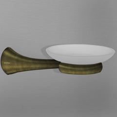 Plantex Smero Pure Brass Soap Holder for Bathroom & Kitchen/Soap Stand/Case/Dish/Bathroom Accessories - Contrive (Rich Antique)
