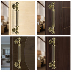 Plantex Heavy Duty Door Handle/Door & Home Decor/15-inches Main Door Handle/Door Pull Push Handle - Pack of 1 ( 320-Brass Antique Finish)