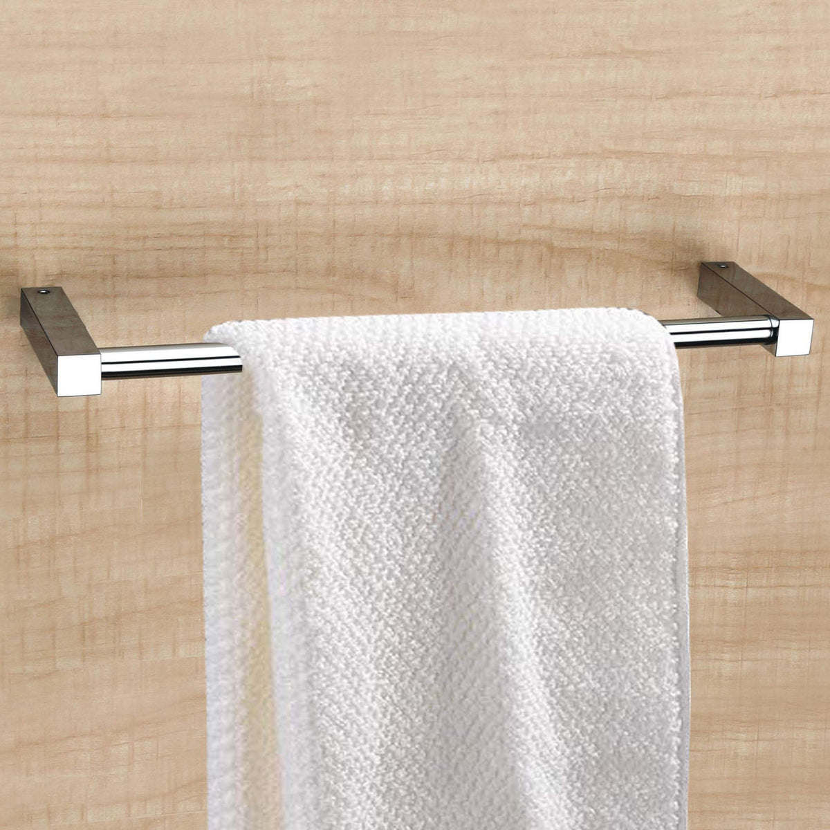 Plantex Stainless Steel Towel Hanger for Bathroom/Towel Rod/Bar/Bathroom Accessories (18 Inch-Chrome - 1004)