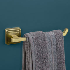 Plantex 304 Grade Stainless Steel Towel Hanger/Napkin Holder for Bathroom and Kichen/Bathroom Accessories - Decan (Brass Antique)