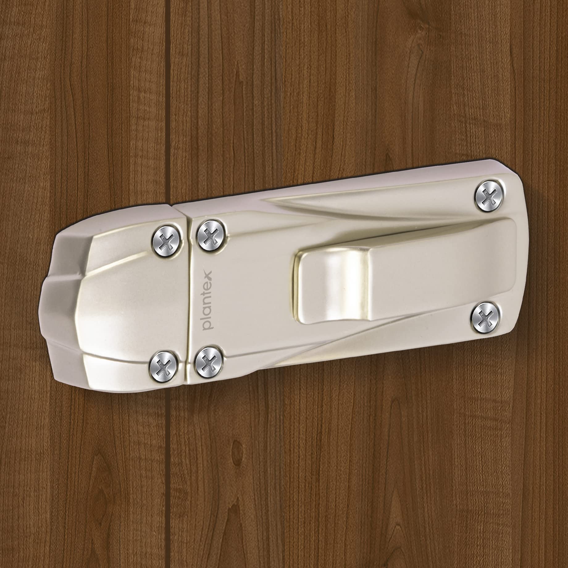 Plantex Heavy Duty Door Stopper/Door Baby Latch/Door Lock for Home and Office Doors - Pack of 1 (205 - Satin)