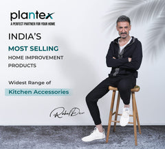Plantex GI Metal 3 Tier Multipurpose Kitchen Corner/Shelf/Storage Rack/Organizer with PVC Pad for Kitchen (Black)