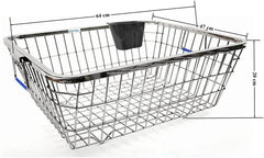 Plantex Heavy-Duty Stainless-Steel Dish Drainer Basket for Kitchen Utensils/Dish Drying Rack/Plate Stand/Bartan Basket (Size-64x47x20cm)