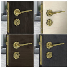 Plantex Door Lock-Fully Brass Main Door Lock with 4 Keys/Mortise Door Lock for Home/Office/Hotel (Sumer-3037, Brass Antique)