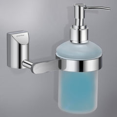 Plantex Fully Brass Smero Liquid Soap Dispenser/Hand Wash Dispenser/Shampoo Dispenser/Bathroom Accessories - Chrome ( SU-5136)