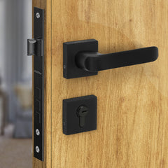 Plantex Heavy Duty Door Lock - Main Door Lock Set with 3 Keys/Mortise Door Lock for Home/Office/Hotel (7110 - Black)