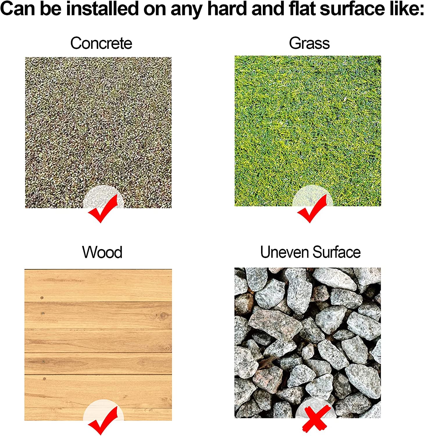 Plantex Tiles for Floor-Interlocking Stone Tiles/Garden Tile/Quick Flooring Solution for Indoor/Outdoor Deck Tile-Pack of 1 (Ivory Stones,APS-1220)
