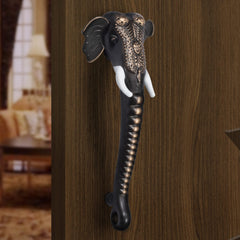 Plantex Heavy Duty Door Handle/Door & Home Decor/11-inches Elephante Shape Main Door Handle/Door Pull Push Handle - Pack of 1 (Copper Antique Finish)