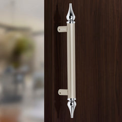 Plantex Main Door Handle/Door & Home Decor/14 Inch Main Door Handle/Door Pull Push Handle – Pack of 1 (117, Satin White and Chrome Finish)