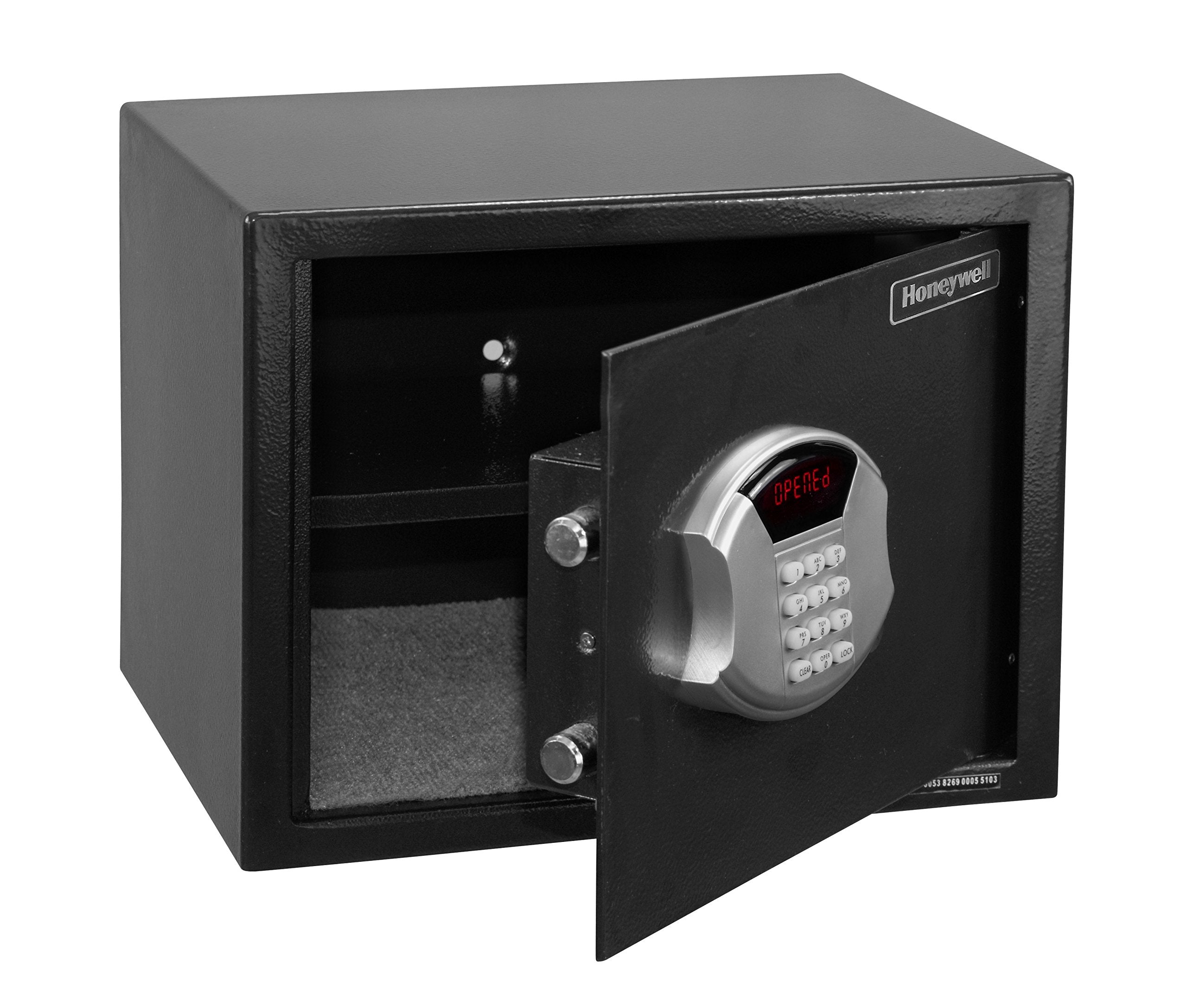 Honeywell Safes & Door Locks - 5103 Medium Steel Security Safe with Hotel-Style Digital Lock, 0.83-Cubic Feet, Black