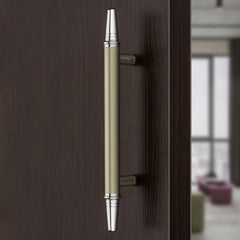 Plantex Main Door Handle/Door & Home Decore/14 Inch Main Door Handle/Pull-Push Handle - Pack of 1 (Satin White-Chrome Finish)