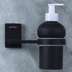 Plantex 304 Grade Stainless Steel Liquid Soap Dispenser/Shampoo Dispenser/Hand Wash Dispenser/Bathroom Accessories (Matt Black)