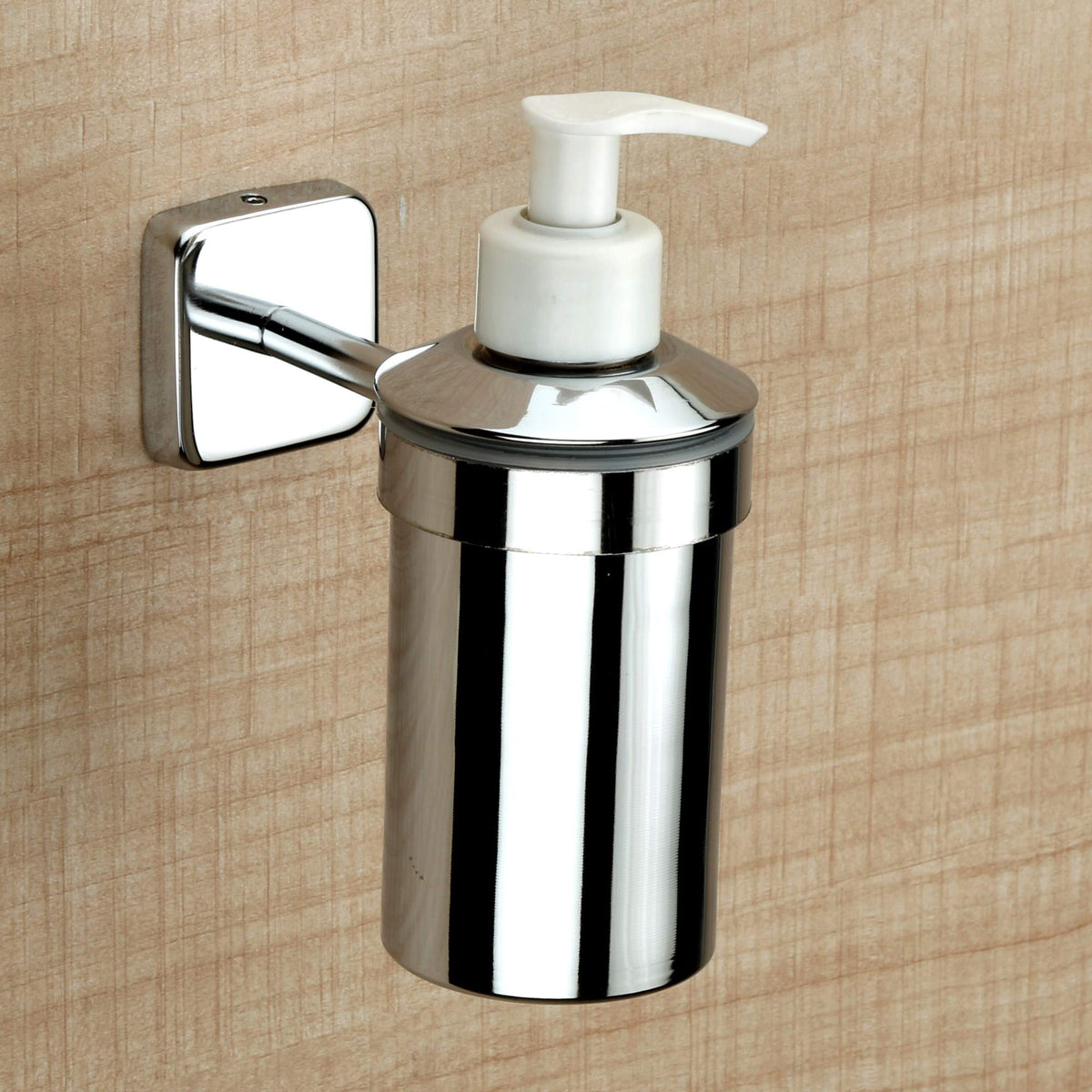 Plantex Nexa Stainless Steel Liquid Soap Dispenser/Shampoo Dispenser/Hand Wash Dispenser/Bathroom Accessories - Chrome (Pack of 1)