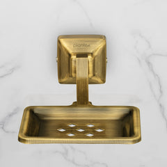 Plantex 304 Grade Stainless Steel Bathroom Soap Case/Holder/Stand/Bathroom Accessories - Squaro (Antique)