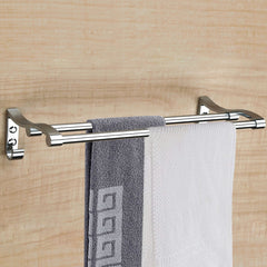 Plantex Stainless Steel Towel Rod for Bathroom/Towel Hanger/Bar/Bathroom Accessories (18 Inch - Chrome)