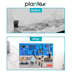 Plantex Metal Pegboard for Garages/Tool Organizer for Workshop/Tool Storage Board/Hanging Tool Pegboard – 150 x 50 cm