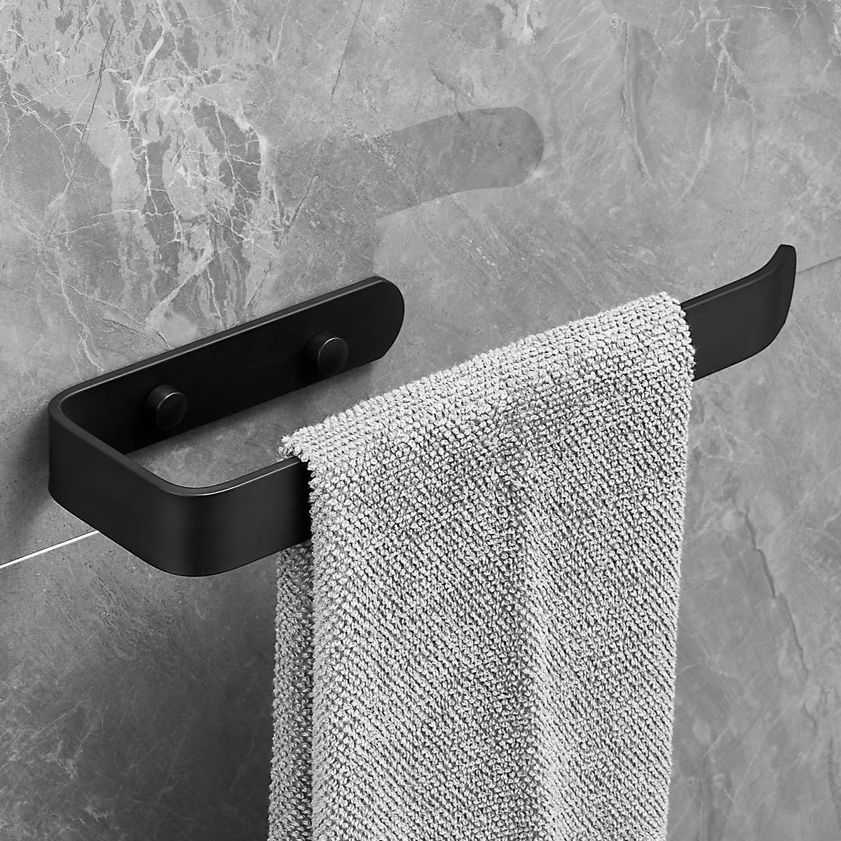 Plantex Space Aluminium Napkin Ring/Towel Ring/Napkin Holder/Towel Holder/Towel Hanger/Bathroom Accessories (Black)
