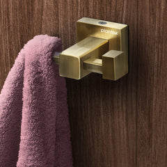 Plantex 304 Grade Stainless Steel Robe Hook/Towel Hook/Towel Holder/Hanger for Bathroom/Kitchen/Bathroom Accessories - Wall Mount (Brass Antique)