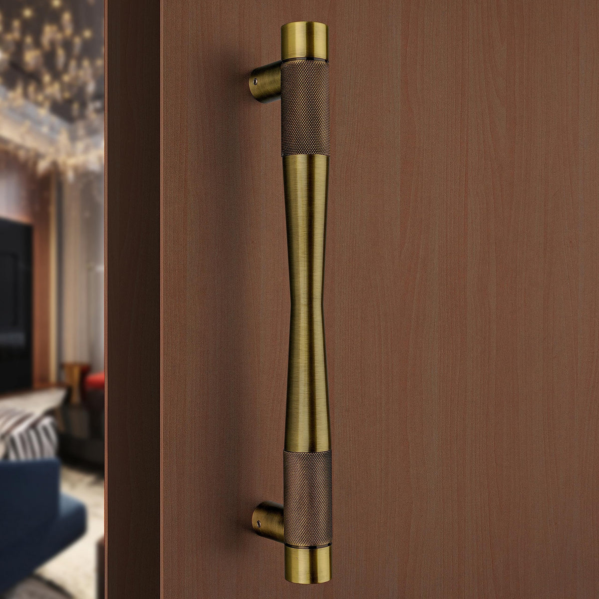 Plantex Heavy Duty Door Handle/Door & Home Decor/14 Inch Main Door Handle/Pull-Push Door Handle - (Brass Antique)